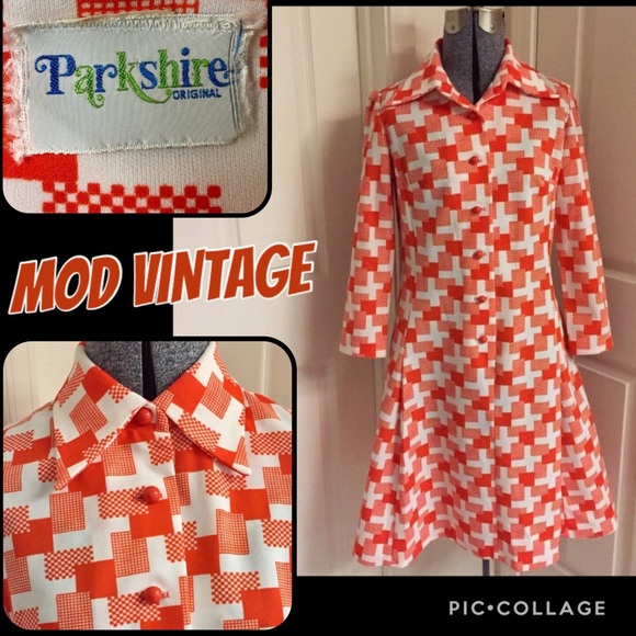 Vintage Dresses & Skirts - VINTAGE 🍊 MOD dress!